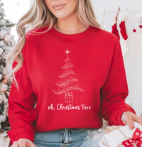 Oh, Christmas Tree Crewneck Sweatshirt – Cozy Holiday Vibes!