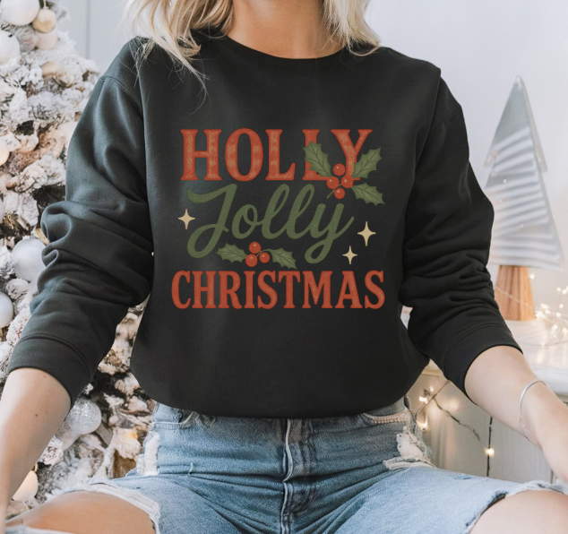 🎄 Holly Jolly Christmas Sweatshirt