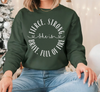 She Is Fierce Strong Brave Full of Fire Sweatshirt | Inspirational Women’s Crewneck