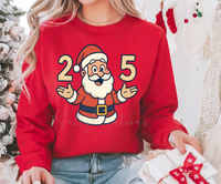 2-5 Santa Christmas Sweatshirt – Festive Holiday Crewneck or Hoodie