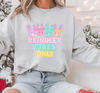 Reindeer Vibes Only – Pastel Christmas Sweatshirt
