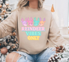 Reindeer Vibes Only – Pastel Christmas Sweatshirt