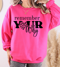 Remember Your Why Hoodie – Unisex Inspirational Motivational Graphic Sweatshirt