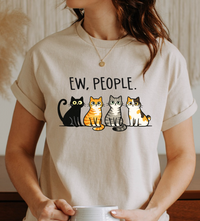EW, PEOPLE. Cat Lover Graphic Tee