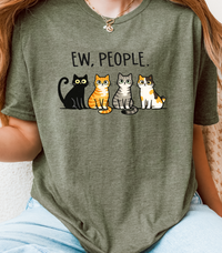 EW, PEOPLE. Cat Lover Graphic Tee