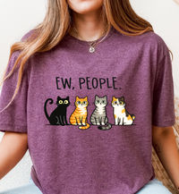 EW, PEOPLE. Cat Lover Graphic Tee