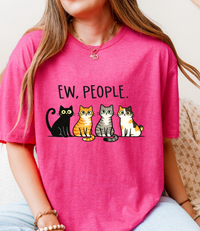 EW, PEOPLE. Cat Lover Graphic Tee
