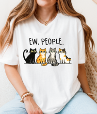 EW, PEOPLE. Cat Lover Graphic Tee