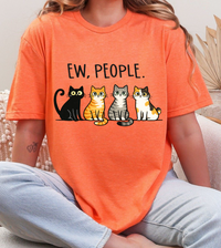 EW, PEOPLE. Cat Lover Graphic Tee