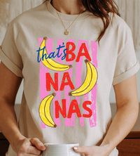 That’s Ba-Na-Nas Funny Banana Graphic T-Shirt | Cute Retro Fruit Tee | Unisex Softstyle Shirt