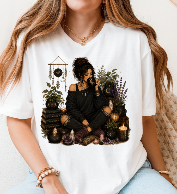 Witchy Mom vibes softstyle graphic T-shirt