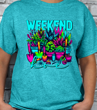 Weekend Hoe Gardening Graphic T-shirt