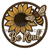 “Be Kind” Sunflower & Bee Layered Wood DIY Kit