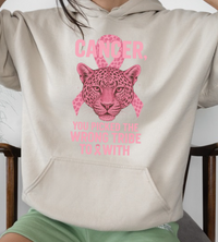Wrong Tribe Pink Ribbon Leopard Sweatshirt | Breast Cancer Awareness Sweatshirt