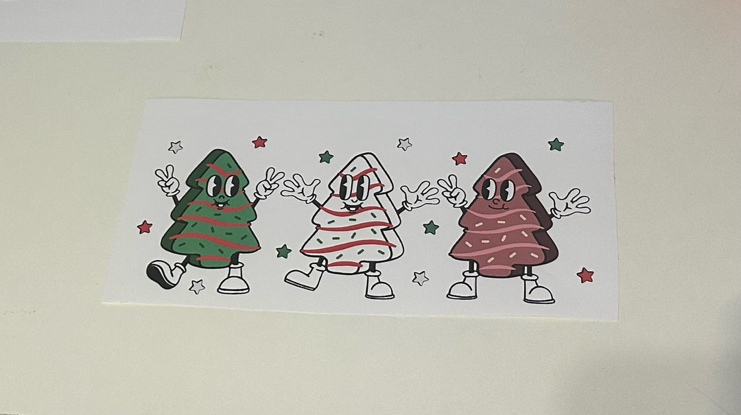 Chirstmas Tree Cake Friends Vinyl Wrap