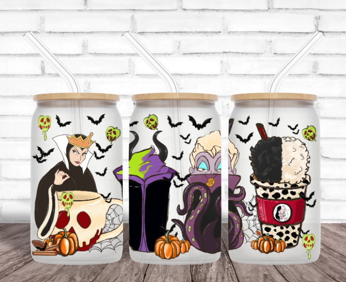 Evil Queens - 16oz Matte Glass Tumbler