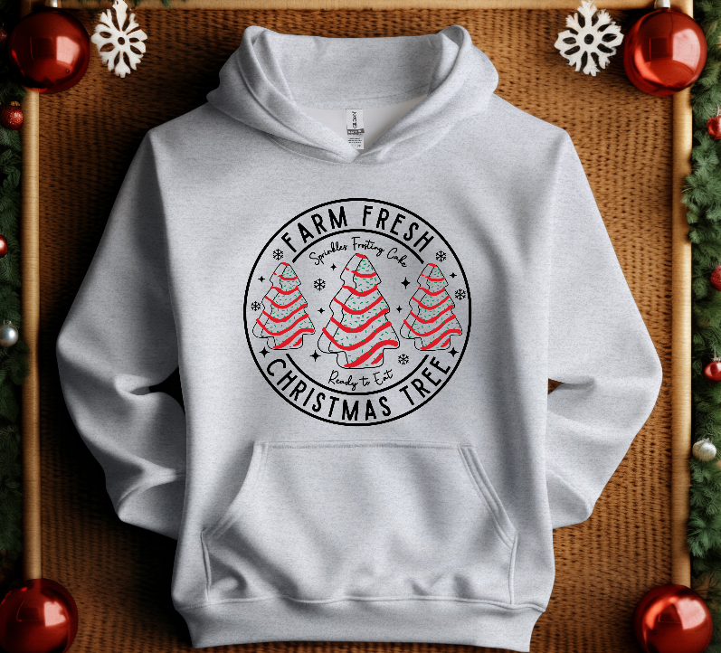 Farm Fresh Christmas Tree Cakes Sweatshirt