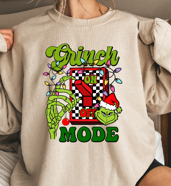 Grinch Mode On Sweatshirt