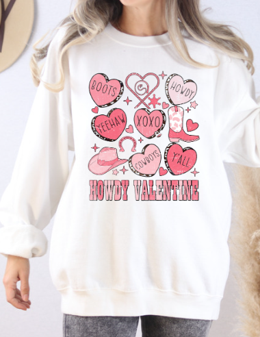 Howdy Valentine Sweatshirt