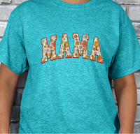 Retro Mama Floral Print T-shirt