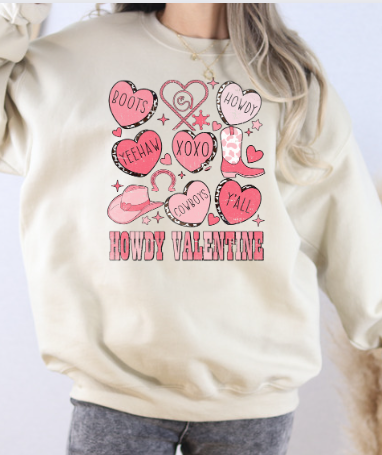 Howdy Valentine Sweatshirt