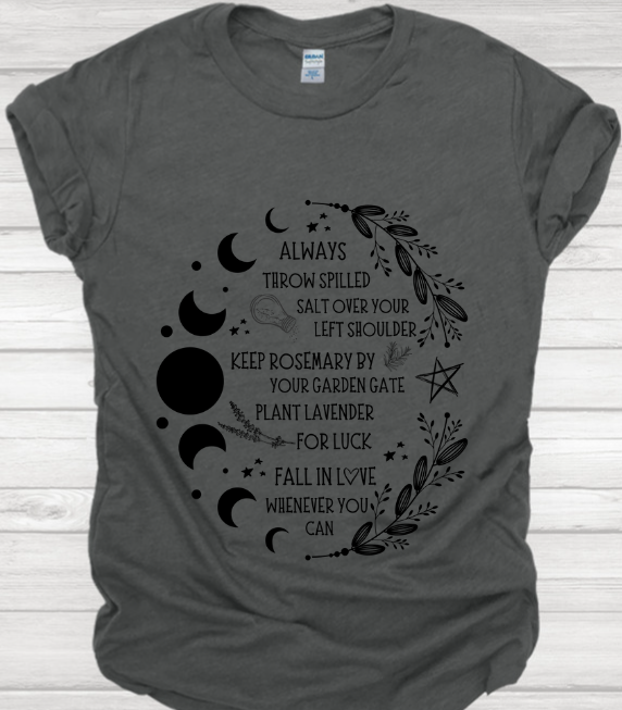 Salt Rosemary Lavender Luck | Practical Magic T-shirt