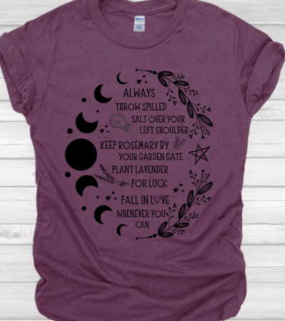 Salt Rosemary Lavender Luck | Practical Magic T-shirt
