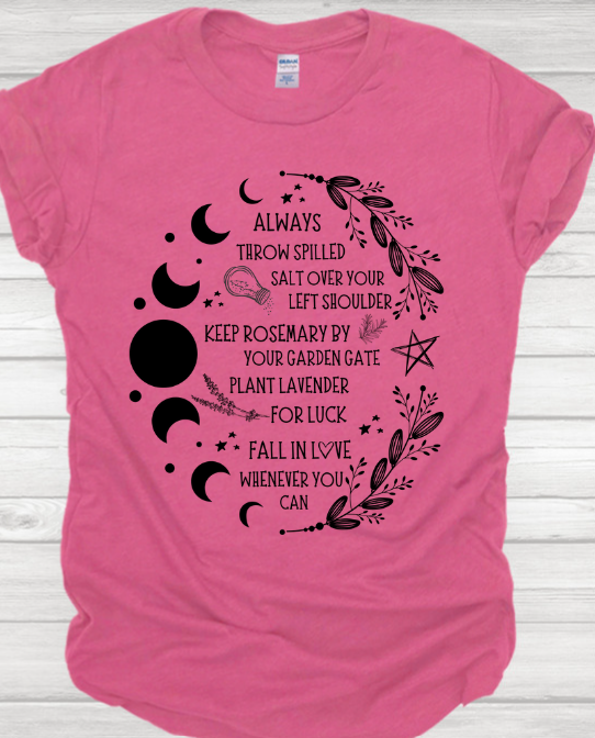 Salt Rosemary Lavender Luck | Practical Magic T-shirt