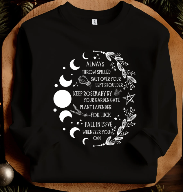 Salt Rosemary Lavender Luck | Practical Magic Sweatshirt