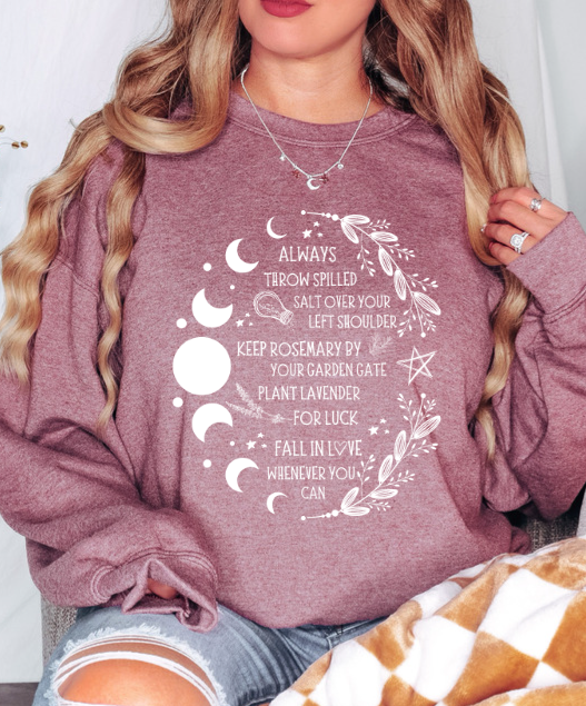 Salt Rosemary Lavender Luck | Practical Magic Sweatshirt