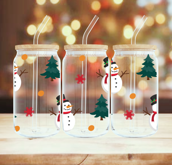 Snowmen and Spruce 16 oz Cup