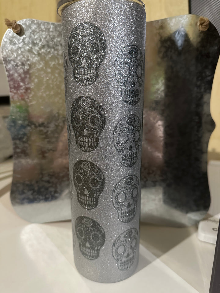 Sugar skull glitter